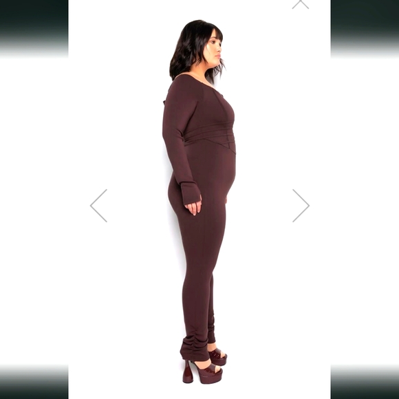 Stretch Corset Seam jumpsuit plus Akira - Picture 4 of 5